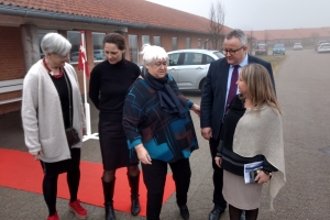 12. marts 2018: Plejecenter Æblehaven i Haarby er de så gode til at lave aktiviter for beboerne, at ældreminister Thyra Frank (LA) mandag kiggede forbi for at høre om deres indsats. Foto: Ole Holbech
