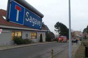 Brand i budskas på Sagavej i Odense