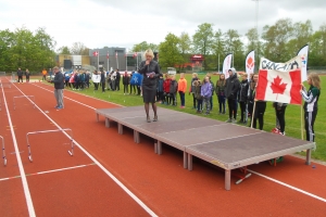Stort Skole OL-atletikstævnet i Odense. Over 500 elever fra Odense og omegn deltager.