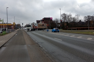 22. februar 2018: Lysreklamer ved veje. Foto: Ole Holbech