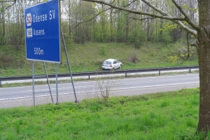 30. april 2018: Spøgelsesbilist kolliderer med varebil. Foto: Ole Holbech