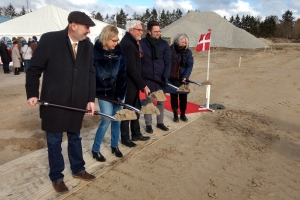 26. februar 2018: Første spadestik til Gartnerbyen i Odense. Foto: Ole Holbech