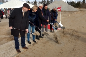 26. februar 2018: Første spadestik til Gartnerbyen i Odense. Foto: Ole Holbech