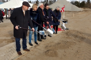 26. februar 2018: Første spadestik til Gartnerbyen i Odense. Foto: Ole Holbech