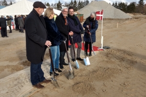 26. februar 2018: Første spadestik til Gartnerbyen i Odense. Foto: Ole Holbech