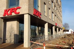 01. april 2018: KFC åbner i Odense. Foto: Ole Holbech