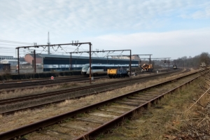 21. februar 2018: Et tog blev afsporet i Odense tirsdag aften, og det giver onsdag morgen timelange forsinkelser og aflysninger på Fyn. Foto: Ole Holbech