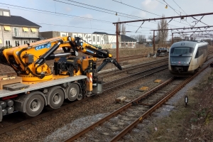 21. februar 2018: Et tog blev afsporet i Odense tirsdag aften, og det giver onsdag morgen timelange forsinkelser og aflysninger på Fyn. Foto: Ole Holbech