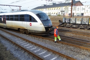 21. februar 2018: Et tog blev afsporet i Odense tirsdag aften, og det giver onsdag morgen timelange forsinkelser og aflysninger på Fyn. Foto: Ole Holbech