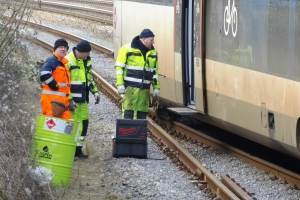 21. februar 2018: Et tog blev afsporet i Odense tirsdag aften, og det giver onsdag morgen timelange forsinkelser og aflysninger på Fyn. Foto: Ole Holbech