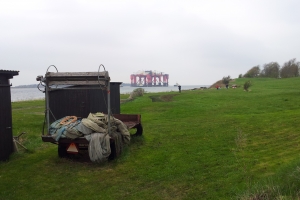 Boreplatform på ved til Lindø