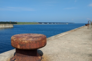 29. april 2018: Knudshoved gamle færgehavn ved Nyborg. Foto: Ole Holbech