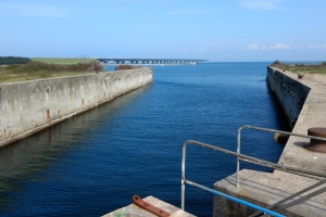 29. april 2018: Knudshoved gamle færgehavn ved Nyborg. Foto: Ole Holbech