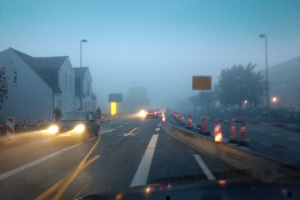 Tåge over Nyborgvej i Odense