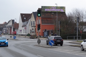 22. februar 2018: Lysreklamer ved veje. Foto: Ole Holbech