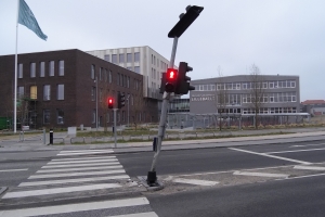 17. april 2018: Trafikuheld i Ejlskovsgade i Odense. Foto: Ole Holbech
