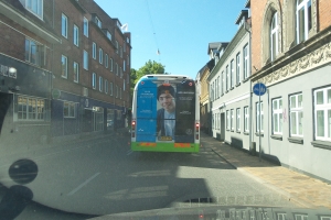 Reklame for Århus Universitet i Odense