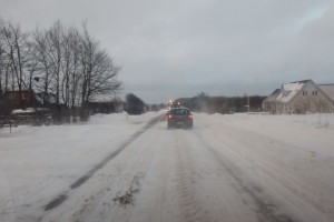 1. marts 2018: Snevejr på Langeland. Foto: Ole Holbech