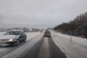 1. marts 2018: Snevejr på Langeland. Foto: Ole Holbech