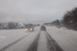 1. marts 2018: Snevejr på Langeland. Foto: Ole Holbech