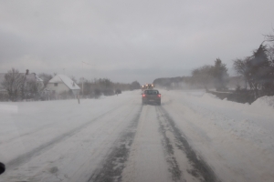 1. marts 2018: Snevejr på Langeland. Foto: Ole Holbech